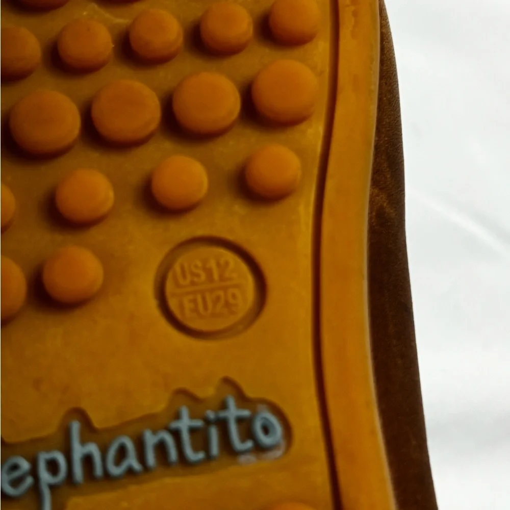 Elephantito Tan Leather Penny Loafers